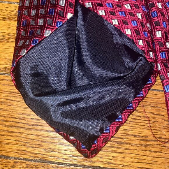 EMILIO ROMANO MEN'S TIE 100% SILK MADE IN ITALY 59” Length 4” Width - Picture 3 of 7